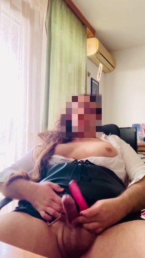 Playing with a Dildo