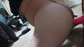 Bubble Butt Twink Rides Big Toy