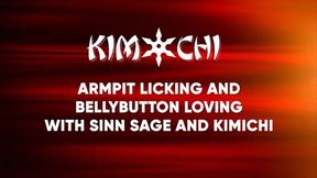 Armpit Licking and Bellybutton Loving with Sinn Sage and Kimichi - WMV