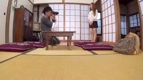 Sexy Naive Japanese Model Secret Photo Shoot with a Stranger