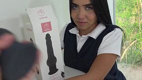 Busted! Horny Coed Snatching Her Stepmom's Dildos from the Closet