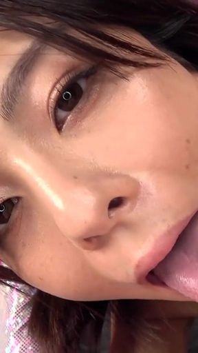 Azusa Misaki - Japanese Nose Fetish - Licking Your Nose in POV