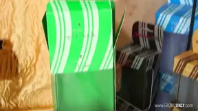 German mature beauty gives blowjob and rides cock