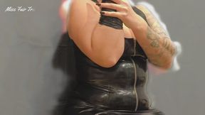 Miss Fair Trade Latex Oil ASMR Glove Play FemDom Sweat Talk teasing - 1080 p