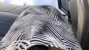 Big Beautiful Woman Flashes Her Upskirt Action