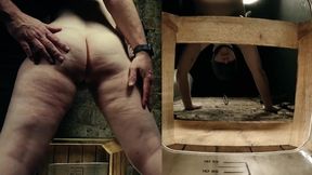 Fat bellied anal enema whore bursted under British bondage