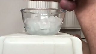 Icing and whipping while in ball stretcher for Henky47