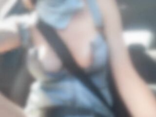 Artemisia Love gets a car ride and shows her bazookas off