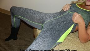Alexis Monroe Skin Tight Grey Yoga Pants with Your Instructor is Controlling YOU JOI Role Playing! “Jerk that fucking cock for me! Faster and faster!”