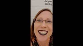 Finger Biting In Black Lipstick hd wmv
