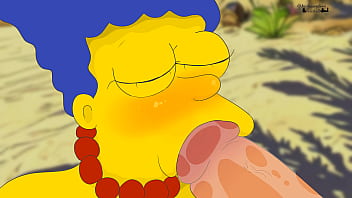 Marge on a nude beach !The Simpsons New Animation ಥ ಥ // Dsanimatin HENTAI !