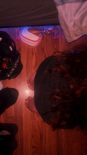 Redhead stepsister frozen in time