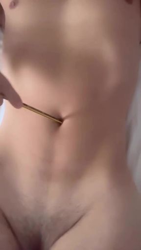 Twink with a kinky belly button fetish