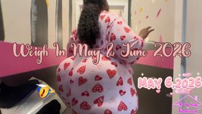 Let’s See What The Scale Is Giving (Weigh In May & June 2026)