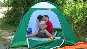 A camping trip of two hot dudes