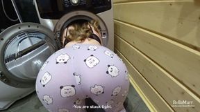 Sexy Babe Stuck in the Washing Machine and Fucked - Anny Walker