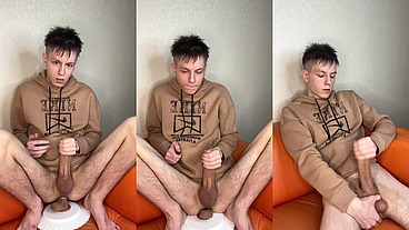 Young Guy's Thick Rope Cum Spray
