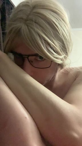 Chilling with Me, Jerking off and Licking My Arms