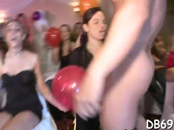 The soiree gets wild