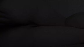 Stepdad hears me playing with my wet, shaved pussy