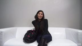 Czech Casting couch babe with big tits gets naughty