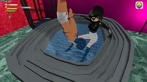 Busty Drowess Tames Her Slave with Steamy Shower Domination