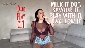 Milk It Out, Savour It, Play With It, Swallow It