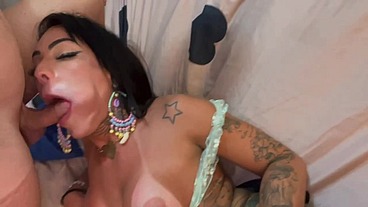 Ts Vanessa Rafaella - My friend cumming on top of my ass