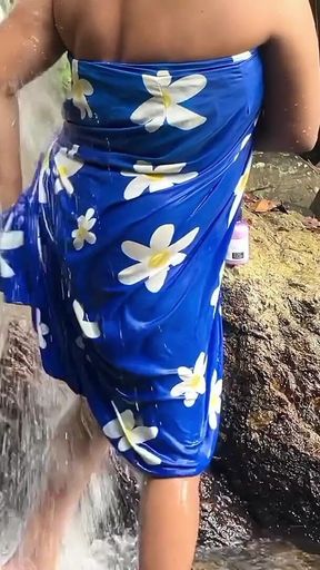 Sri Lankan Natural Girl Bathing