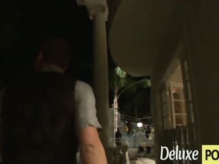 Wicked wench screwing with multiple boyz at the party