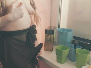 That babe made a cappuccino for her boss using a magic wand