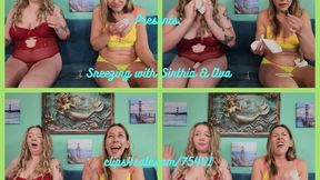 Sneezing with Sinthia and Ava wmv
