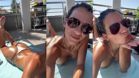 en mode bronzette de bon matin