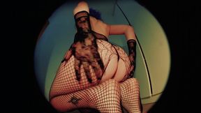 4K Facesitting sissy femboy anal masturbation in black panties close up asshole tranny crossdresser copy