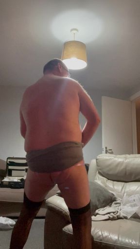 Horny Cross Dressing Striptease