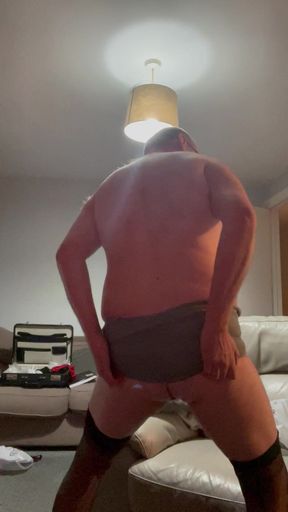 Horny Cross Dressing Striptease