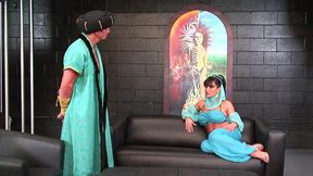 blonde genie grants her master s sexual wishes