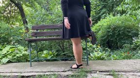 Stepmom let her stepson pee on her gorgeous ass in panties