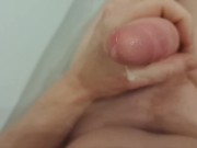 slow motion bathtub masturbation and cumshot