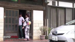 Sexy Kimono-Clad Maya Kawamura Takes Hardcore Fuck and Swallows