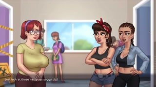 Sey school athletic girl with Hit scenes in the washroom | Sommertime saga Gameplay