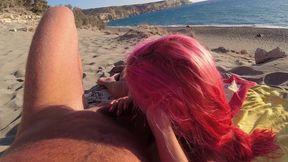 pornography on a public beach