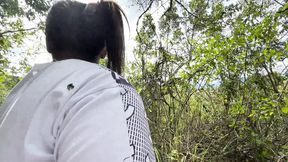 A hard outdoor fuck with my best friend's horny &mdash;  It's a milk drinker