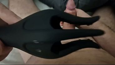 COCK TOY, playing and jerk off! Hot as fuck!