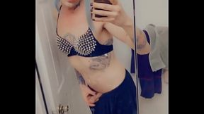 Pretty Punk Rock Girl Masturbating for Cock