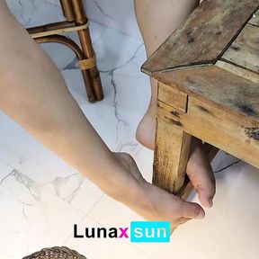 Watch my FEETS ! You jerk off and you cum NOW - Luna Daily Vlog - LunaxSun