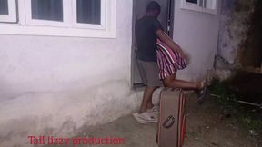 My neighbor chase his cheating wife out of the house at night so I let her stay in my house for the nightwe did doggy