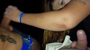festa liberal na escuna, chupei dois pau no deck da escuna e levei leitinho na cara
