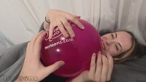 Saskia - Balloon Cuddling POV - Non Pop