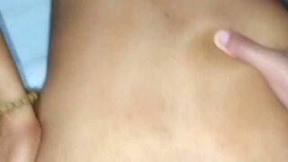 Amateur crossdresser striptease and dildo ride